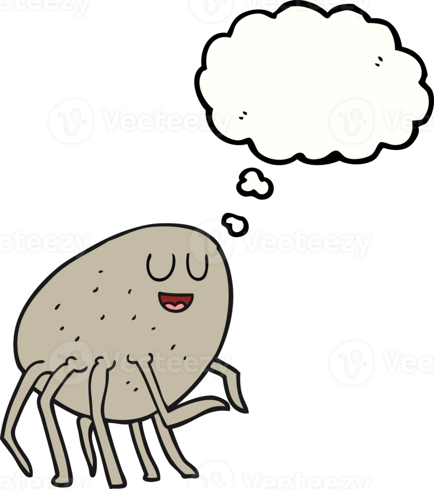 hand drawn thought bubble cartoon tick png