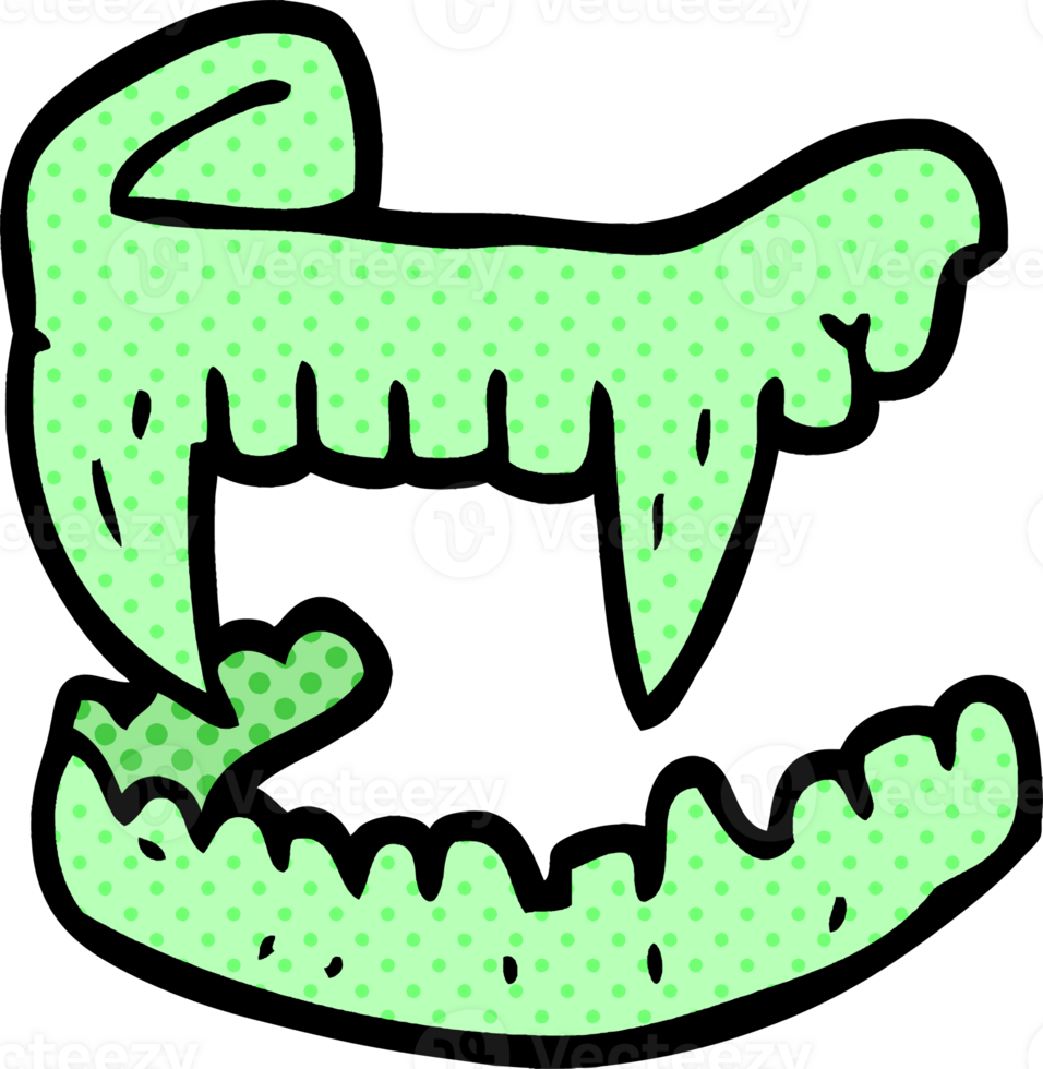 cartoon doodle vampire fangs png