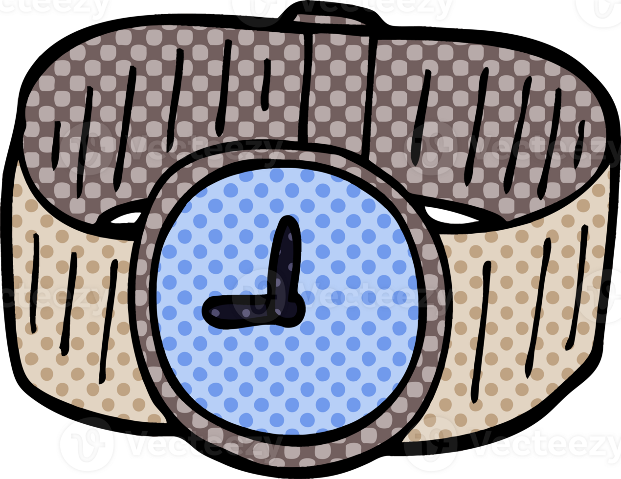cartoon doodle wrist watch png