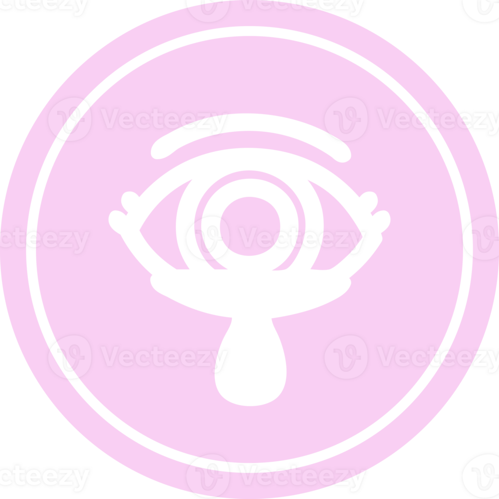 mystic eye crying blood circular icon symbol png
