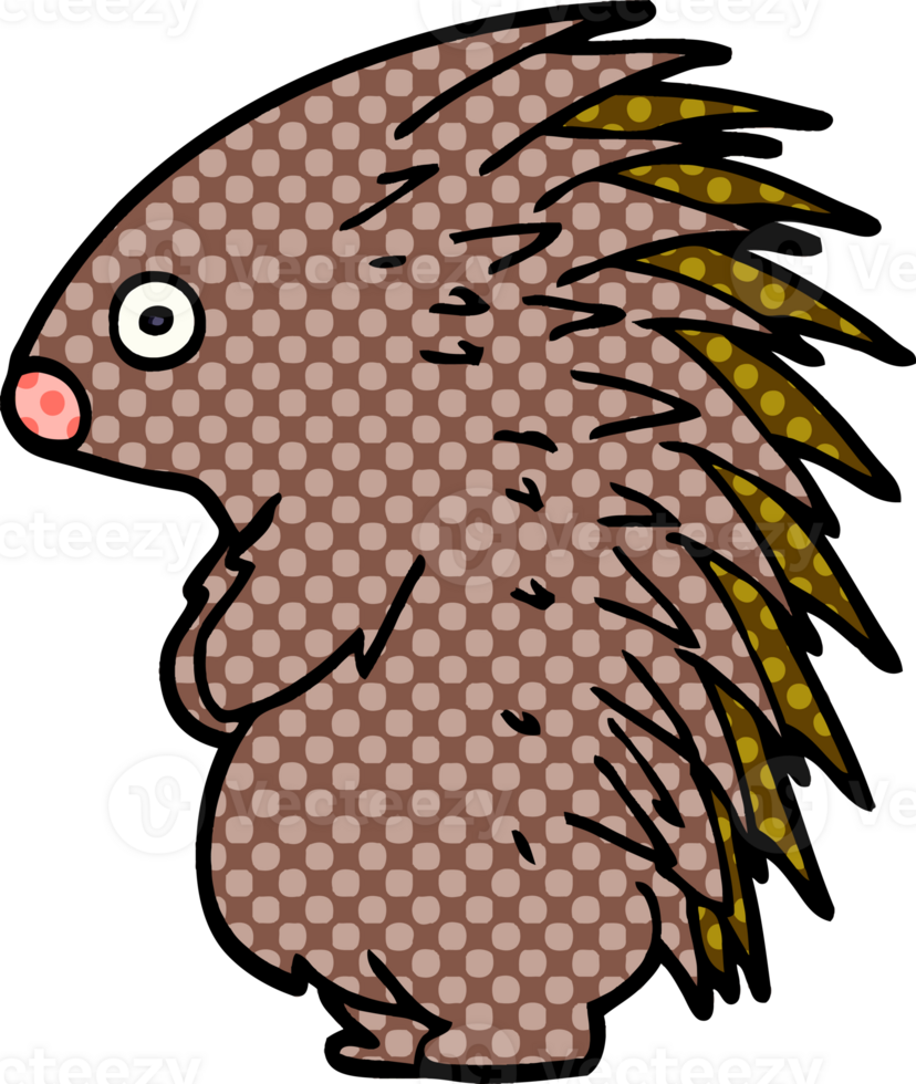 cartoon doodle spiky hedgehog png