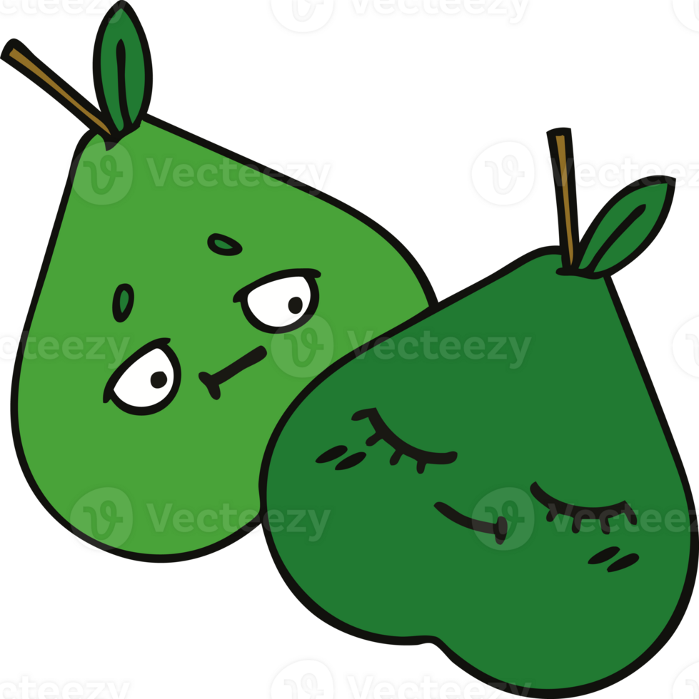 cute cartoon of a pears png