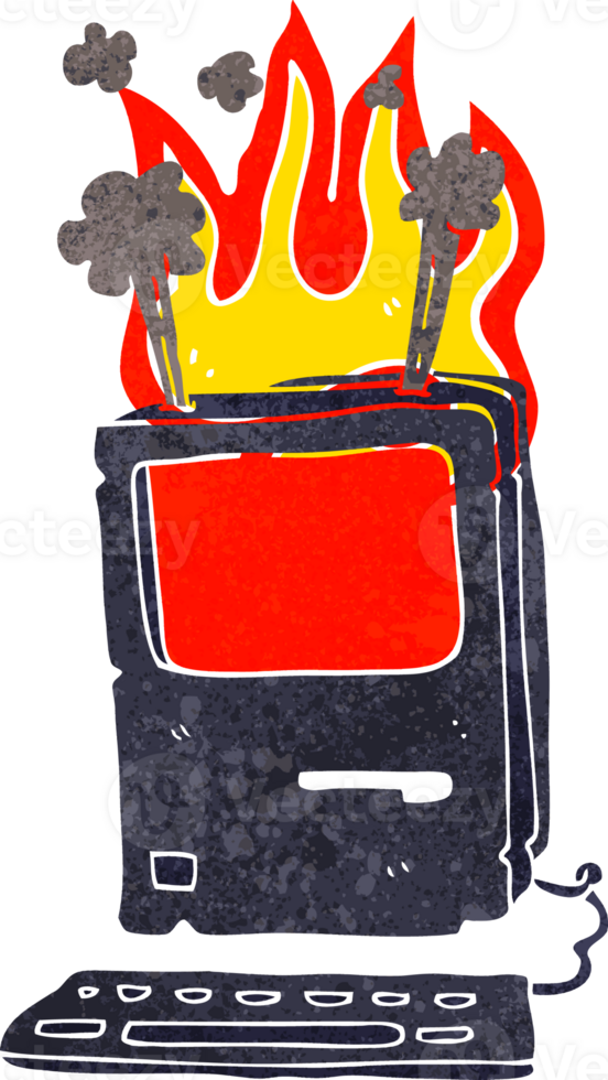 cartoon old computer png