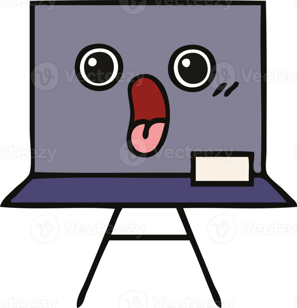 cute cartoon of a chalkboard png