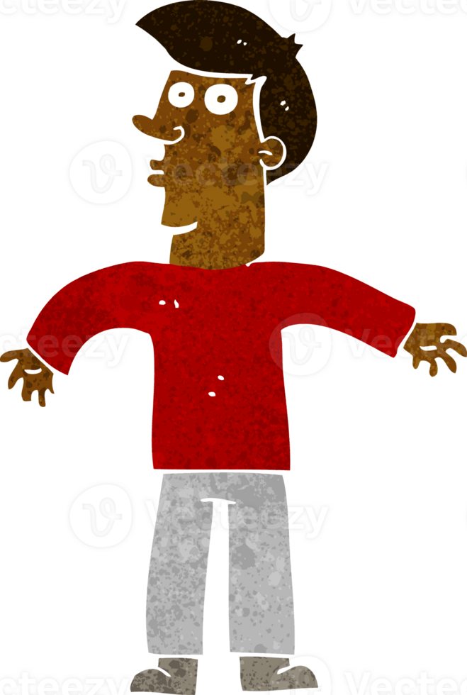 cartoon man shrugging shoulders png