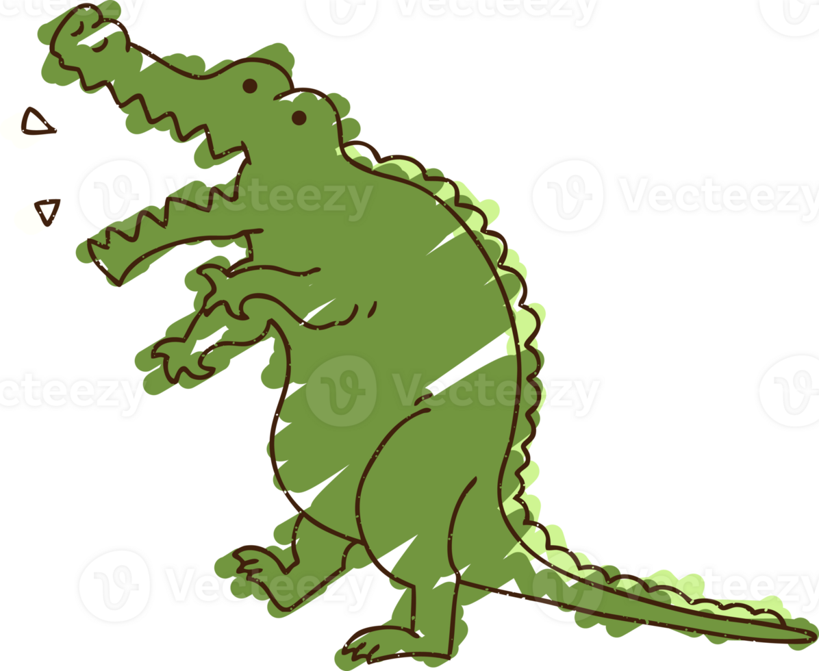 Crocodile Chalk Drawing png