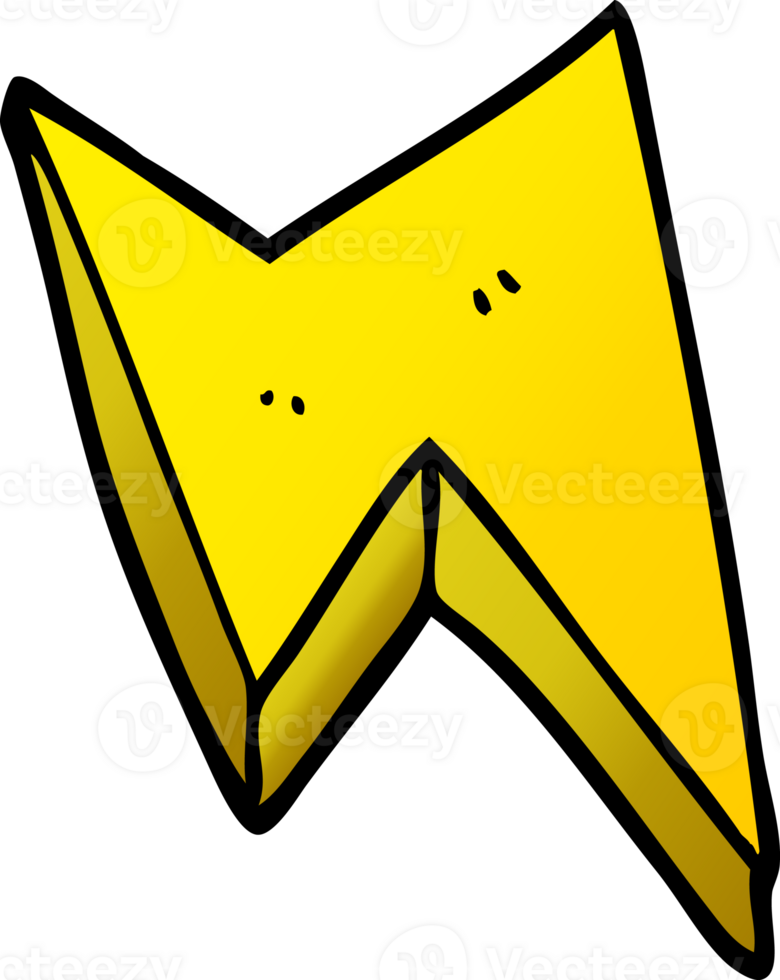 cartoon doodle thunder bolts png