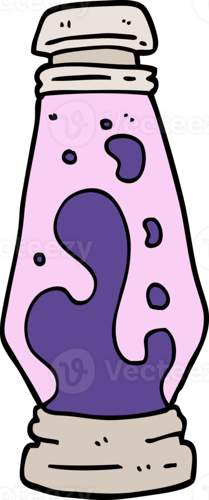 hand drawn doodle style cartoon lava lamp png