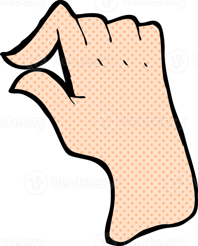 cartoon pinching hand symbol png