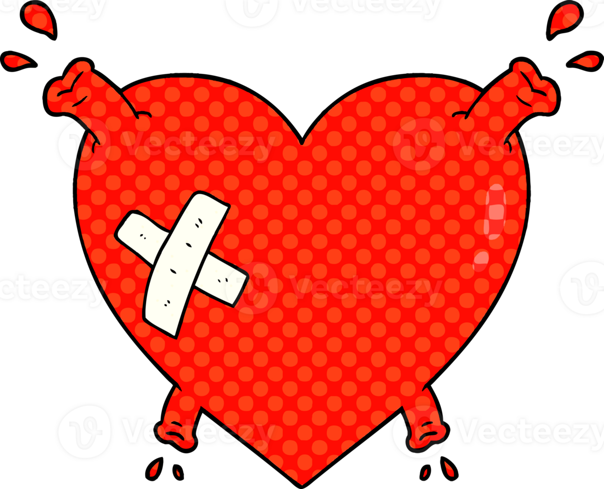 cartoon heart squirting blood png