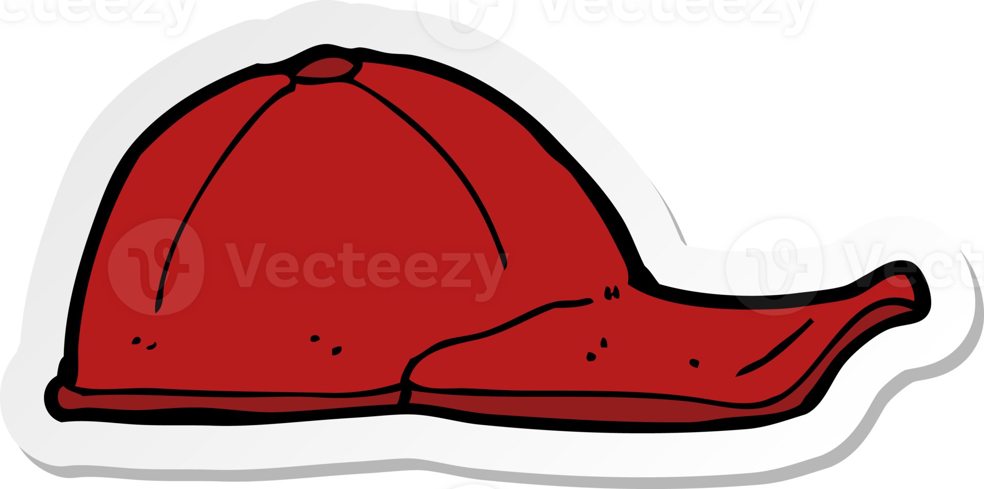 sticker of a cartoon cap png