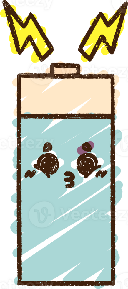 Electric Battery Chalk Drawing png
