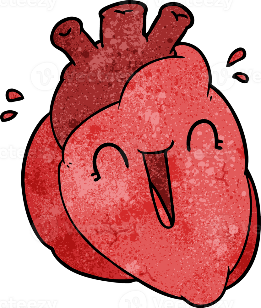 cartoon heart laughing png