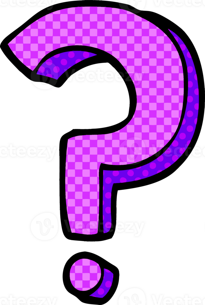 cartoon doodle question mark png