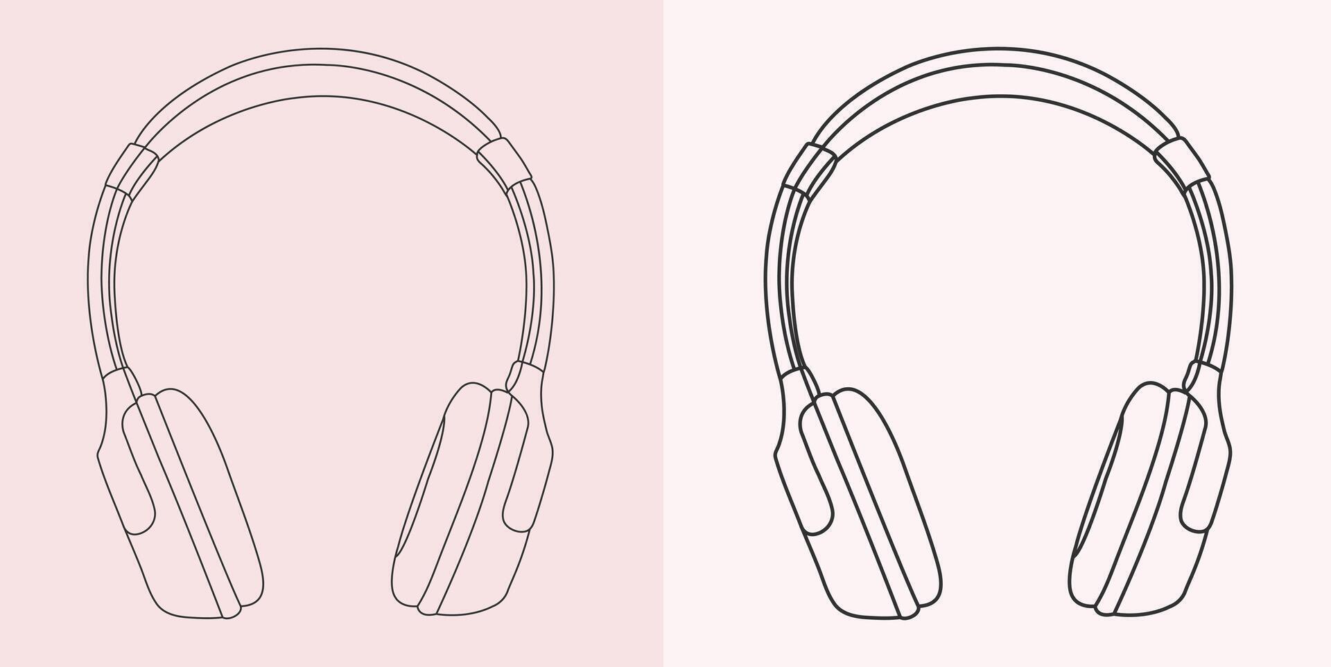 Head Phone, Microphone, Works with Phone vector