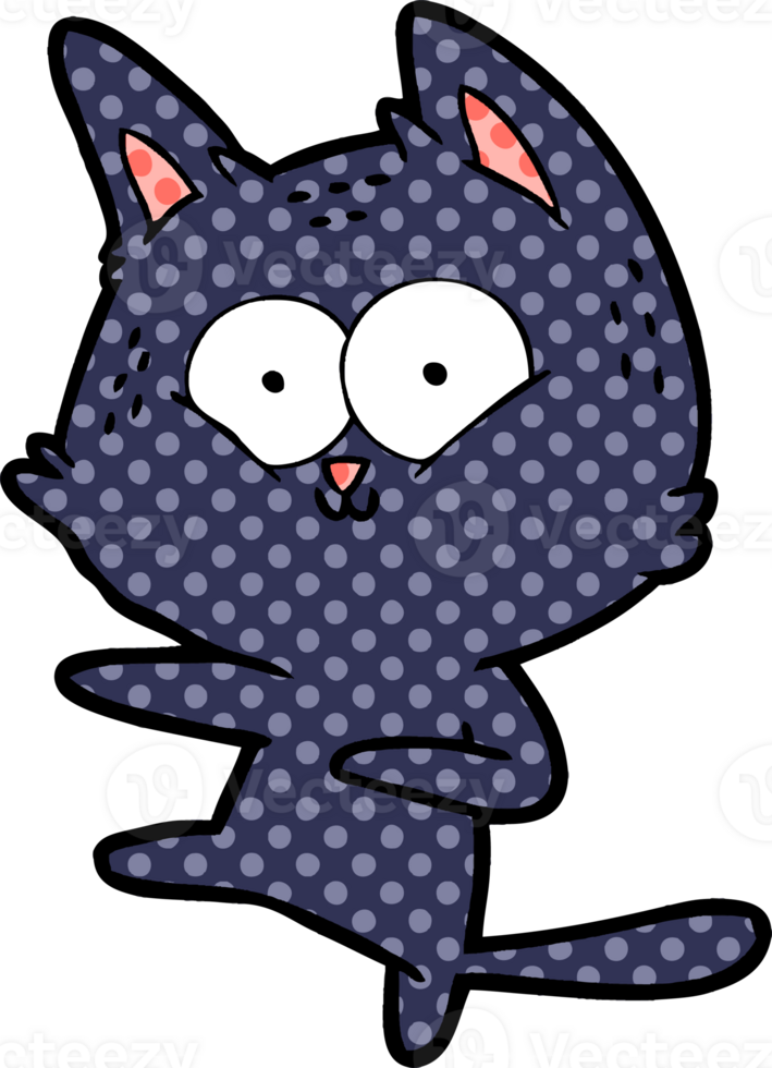 cartoon cat dancing png