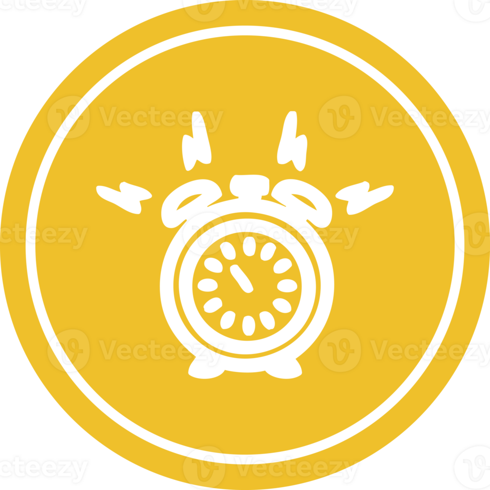 alarm clock circular icon symbol png