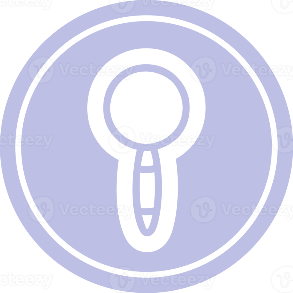 magnifying glass circular icon symbol png