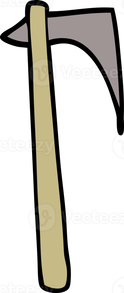 cartoon doodle sharp axe png