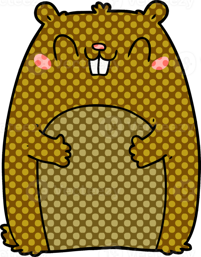 cartoon happy gopher png
