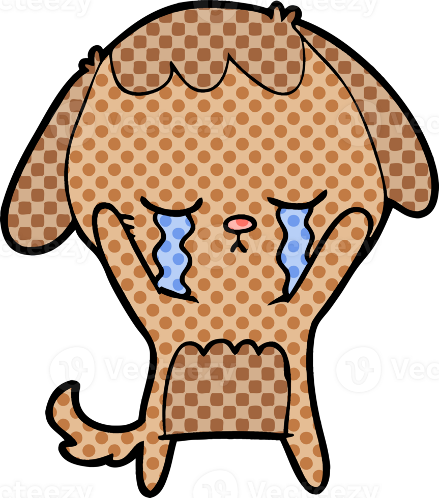 cartoon dog crying png