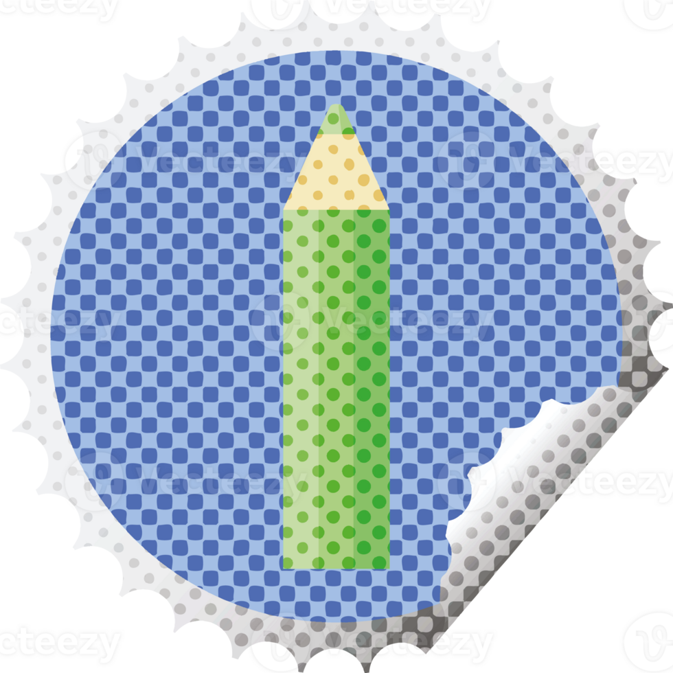 green coloring pencil graphic   illustration round sticker stamp png