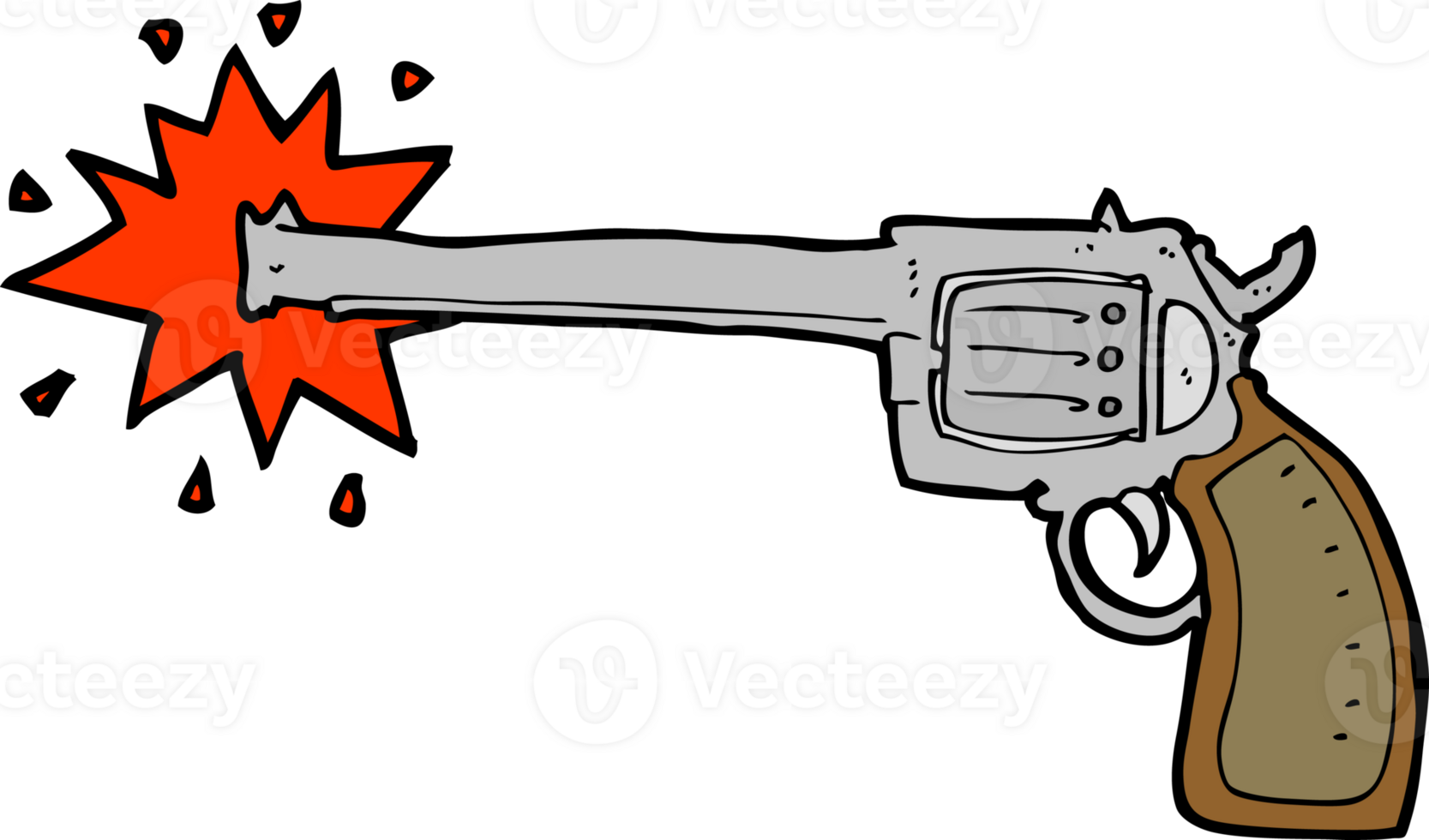 cartoon firing gun png
