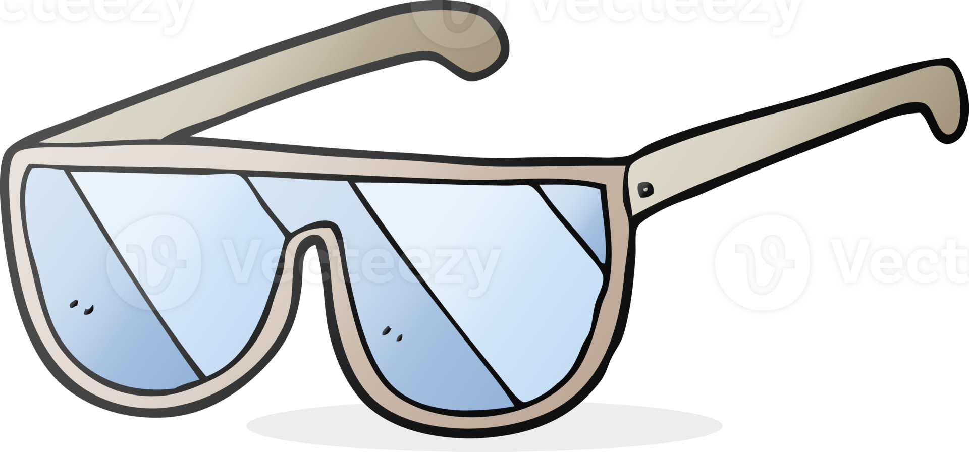 hand drawn cartoon spectacles png