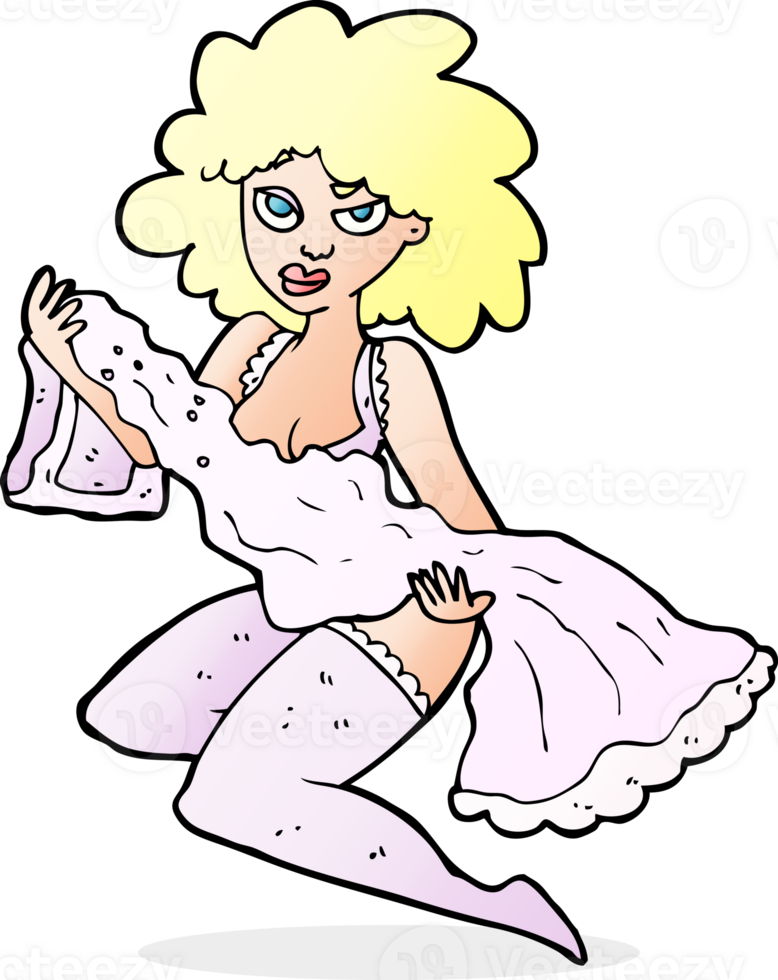 cartoon woman changing png
