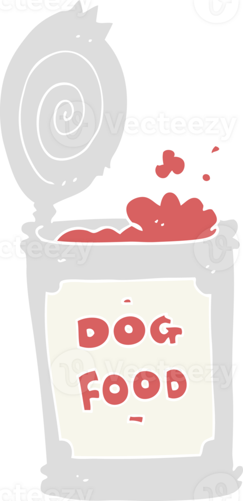 flat color illustration of dog food png