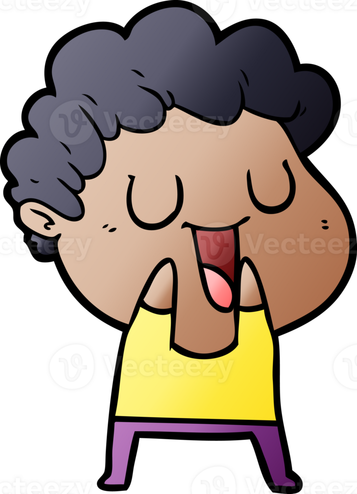 laughing cartoon man png
