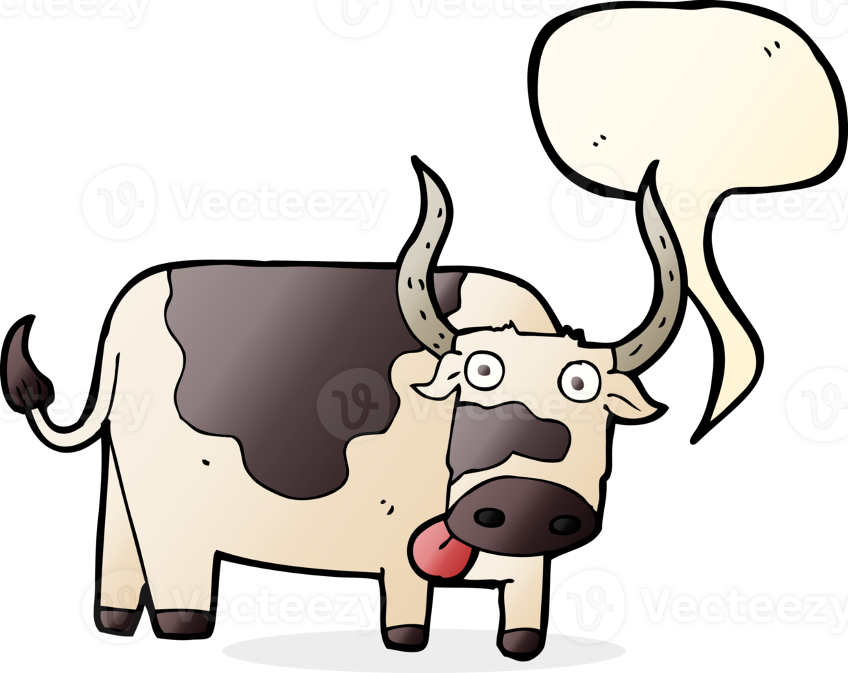 cartoon bull with speech bubble png