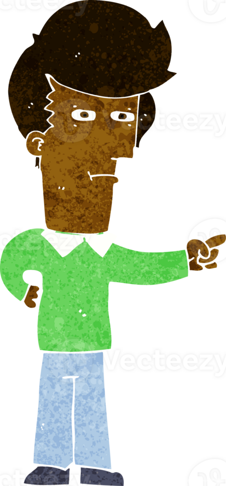 cartoon man pointing png