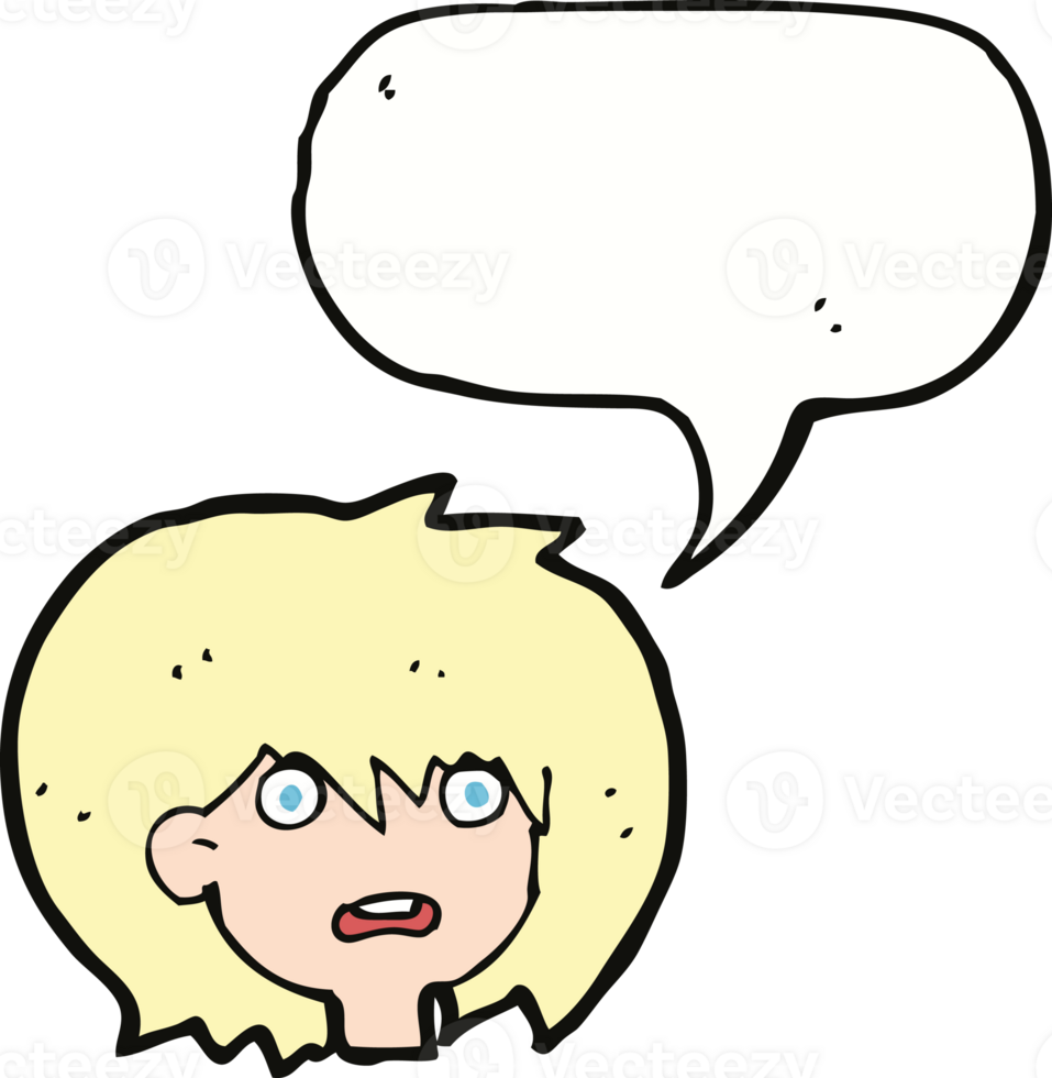 cartoon shocked expression  with speech bubble png