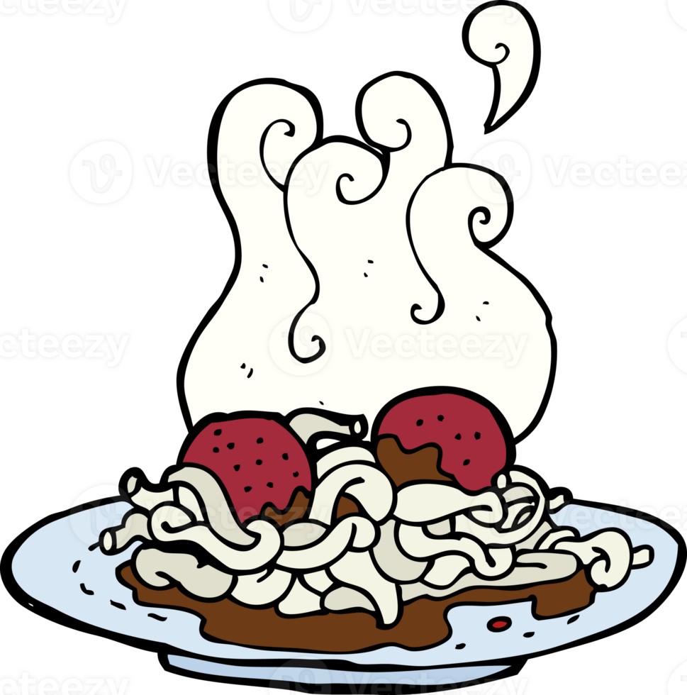 cartoon spaghetti and meatballs png