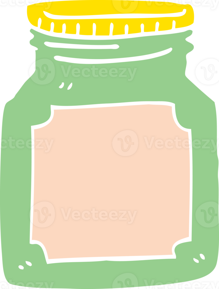 cartoon doodle empty jar png