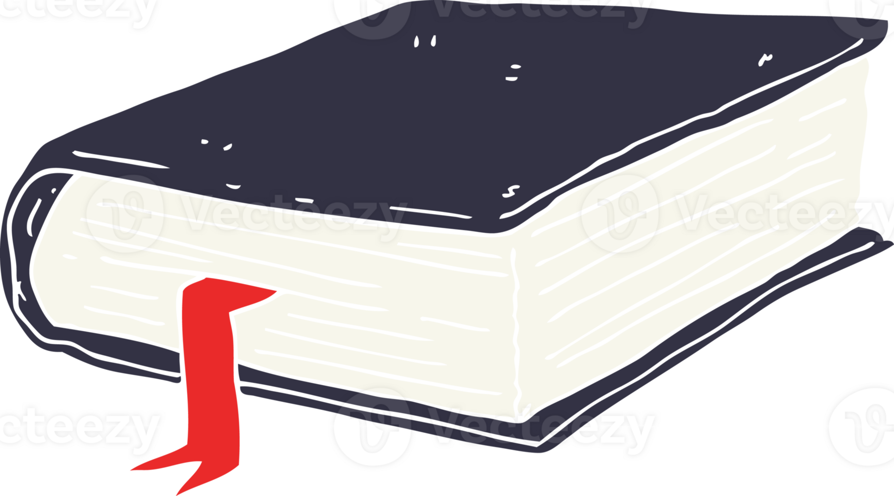 flat color illustration of thick book png