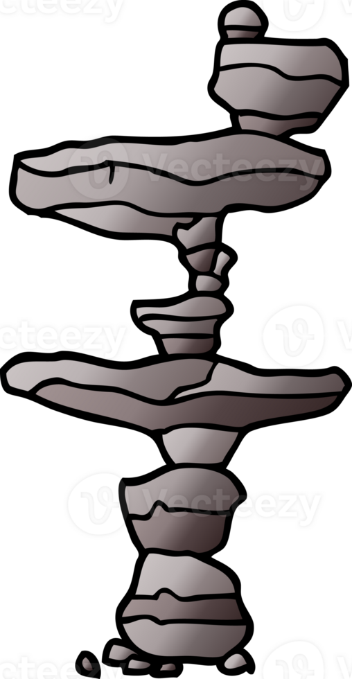 cartoon doodle boulders png