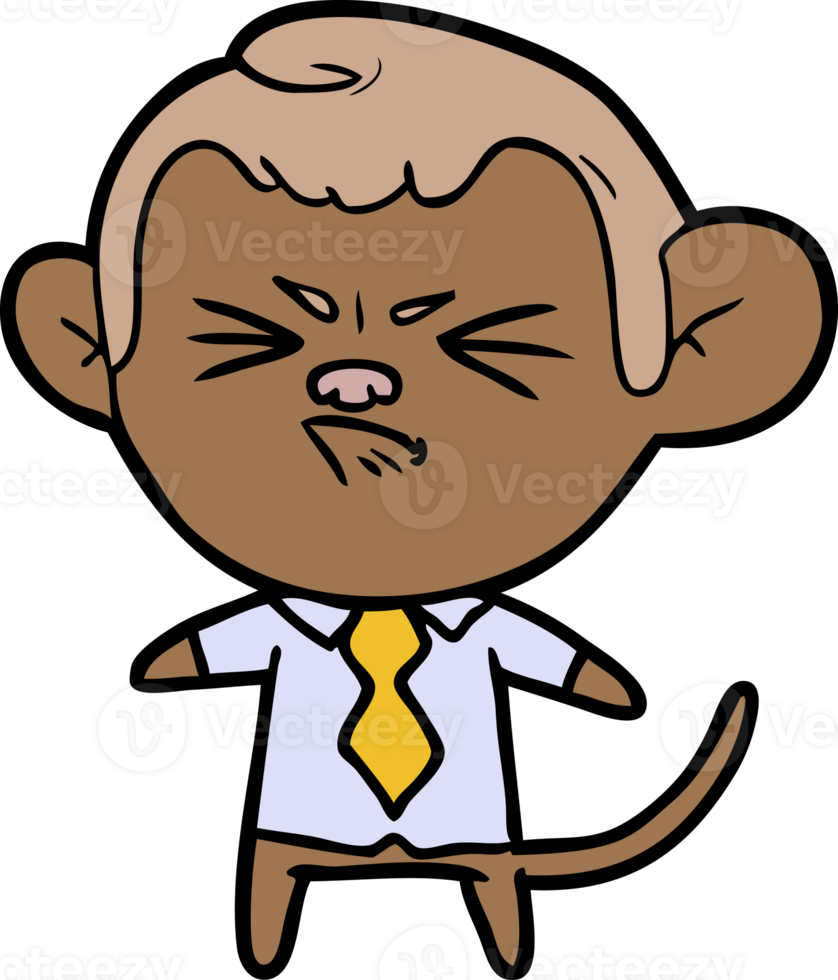 cartoon annoyed monkey png