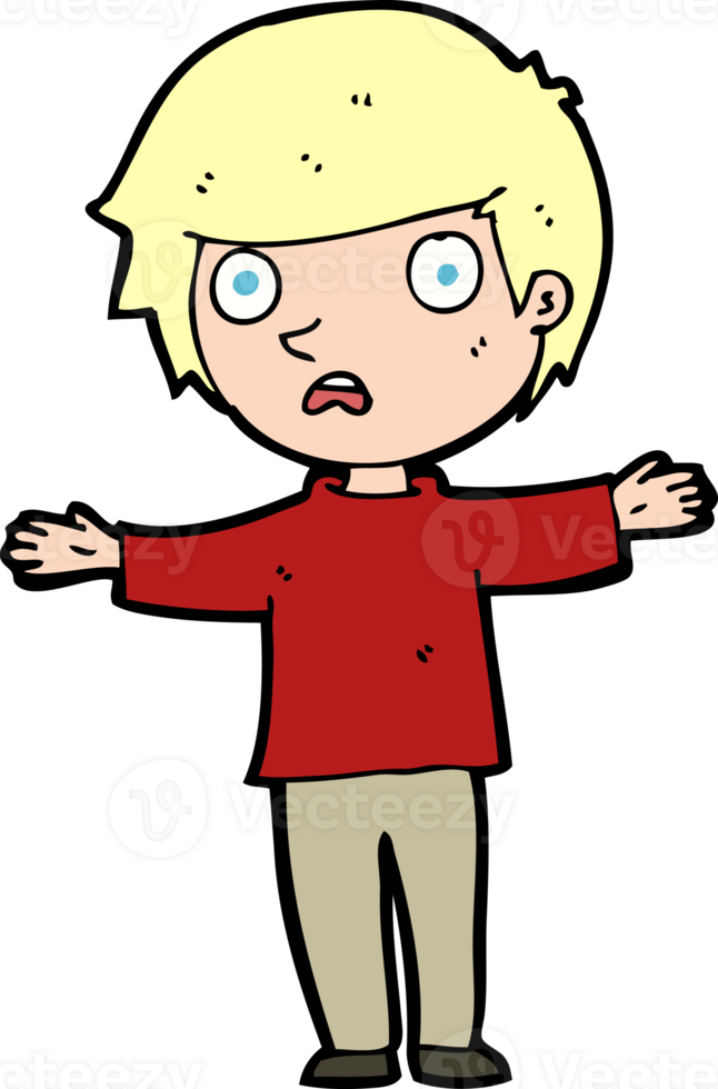 cartoon worried boy png