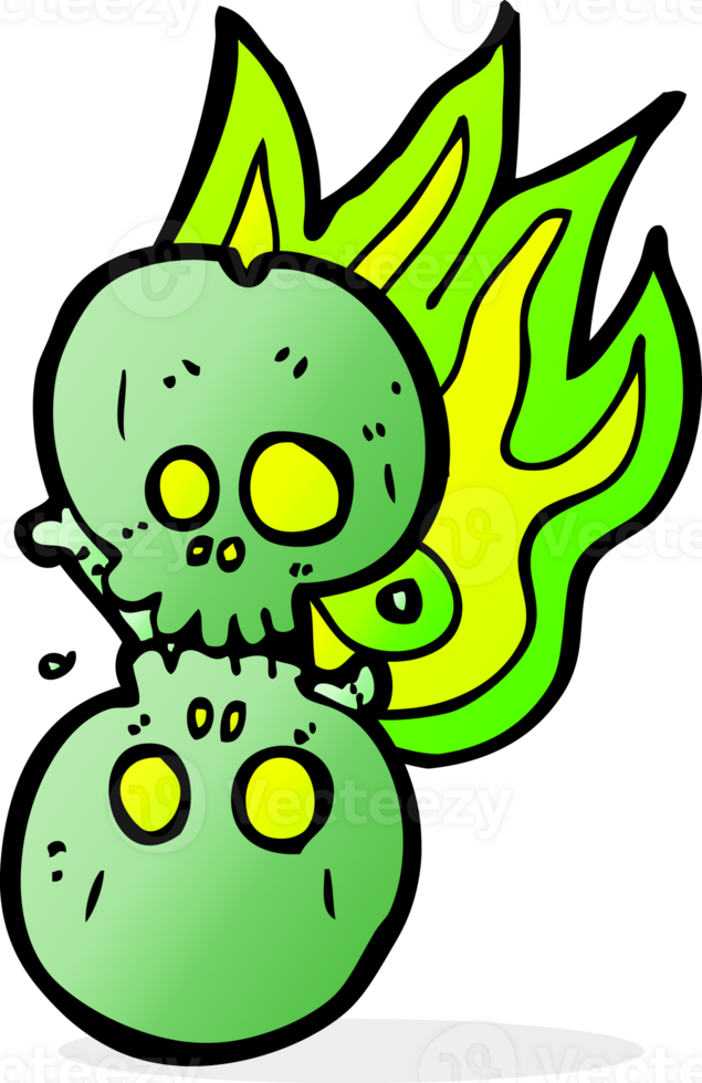 cartoon halloween bone number png