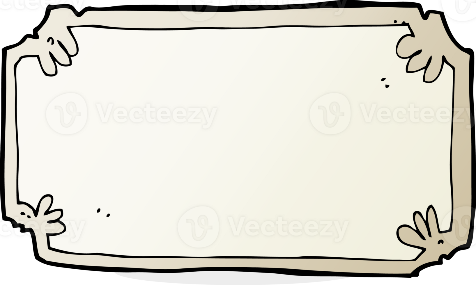 cartoon old frame banner png