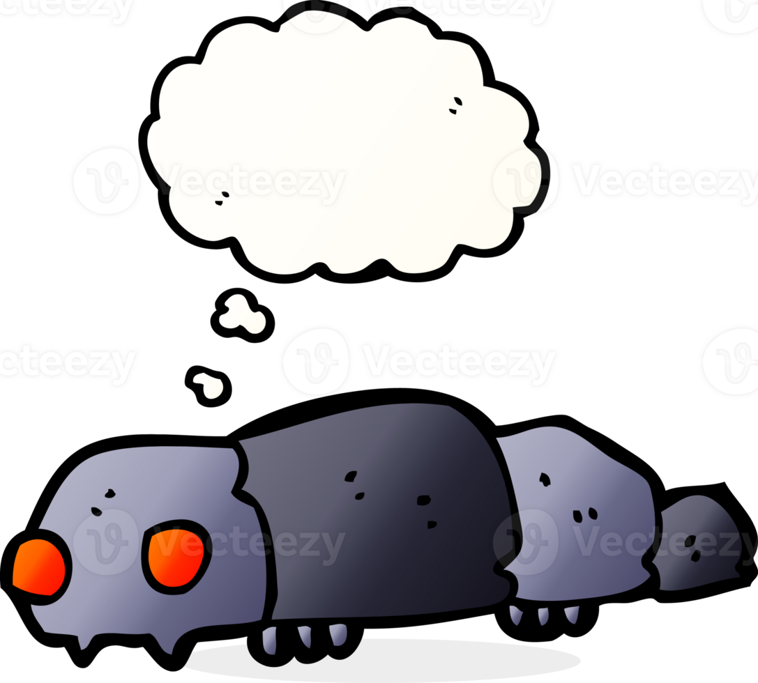 cartoon insect with thought bubble png