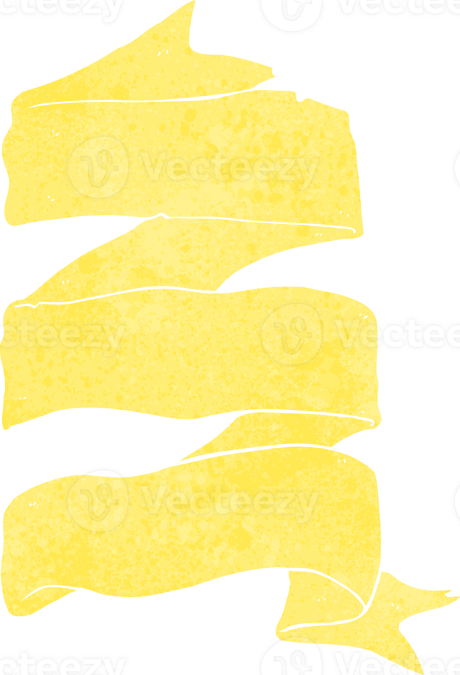 cartoon three layer scroll banner png