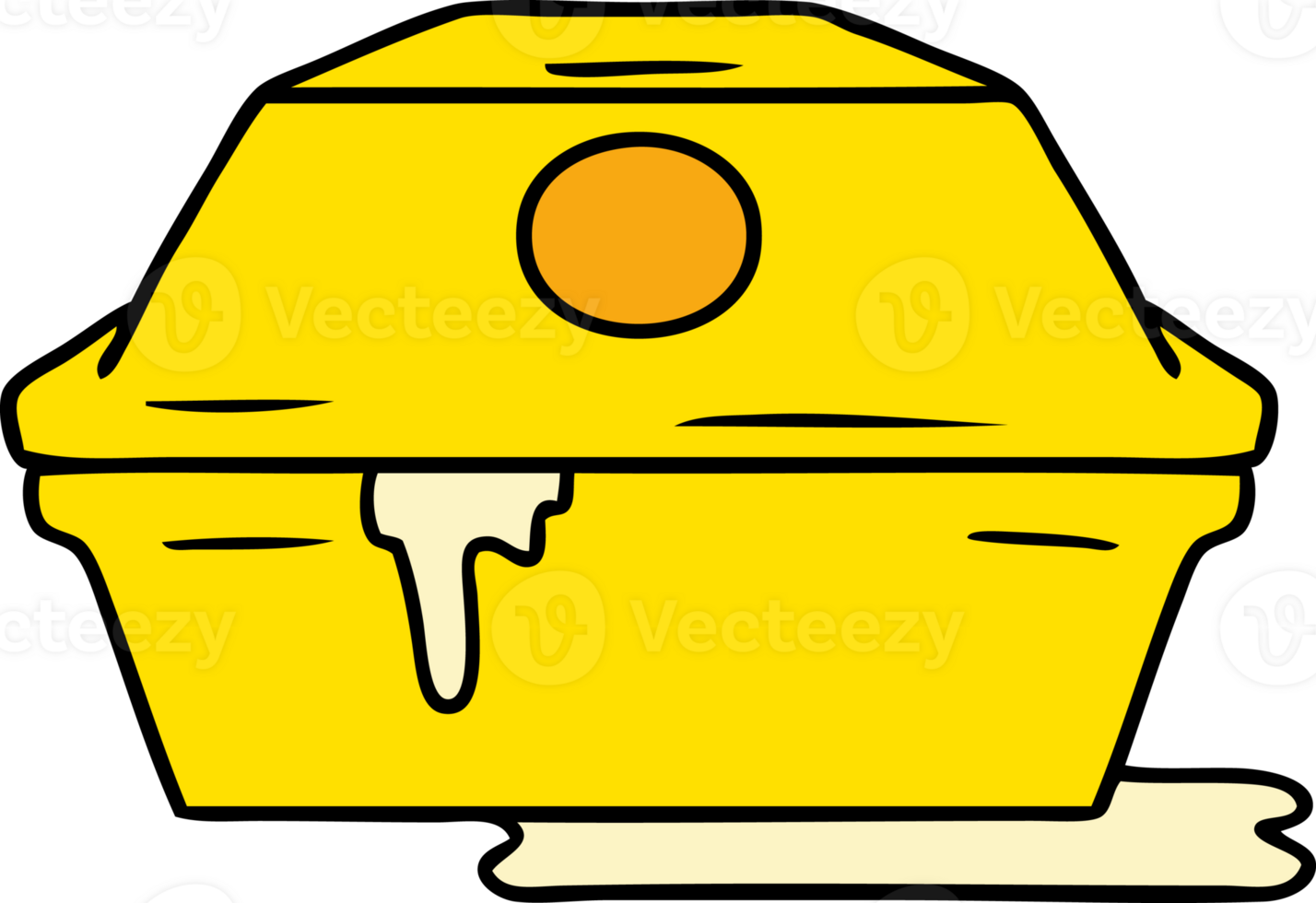 hand drawn cartoon doodle of a fast food burger container png