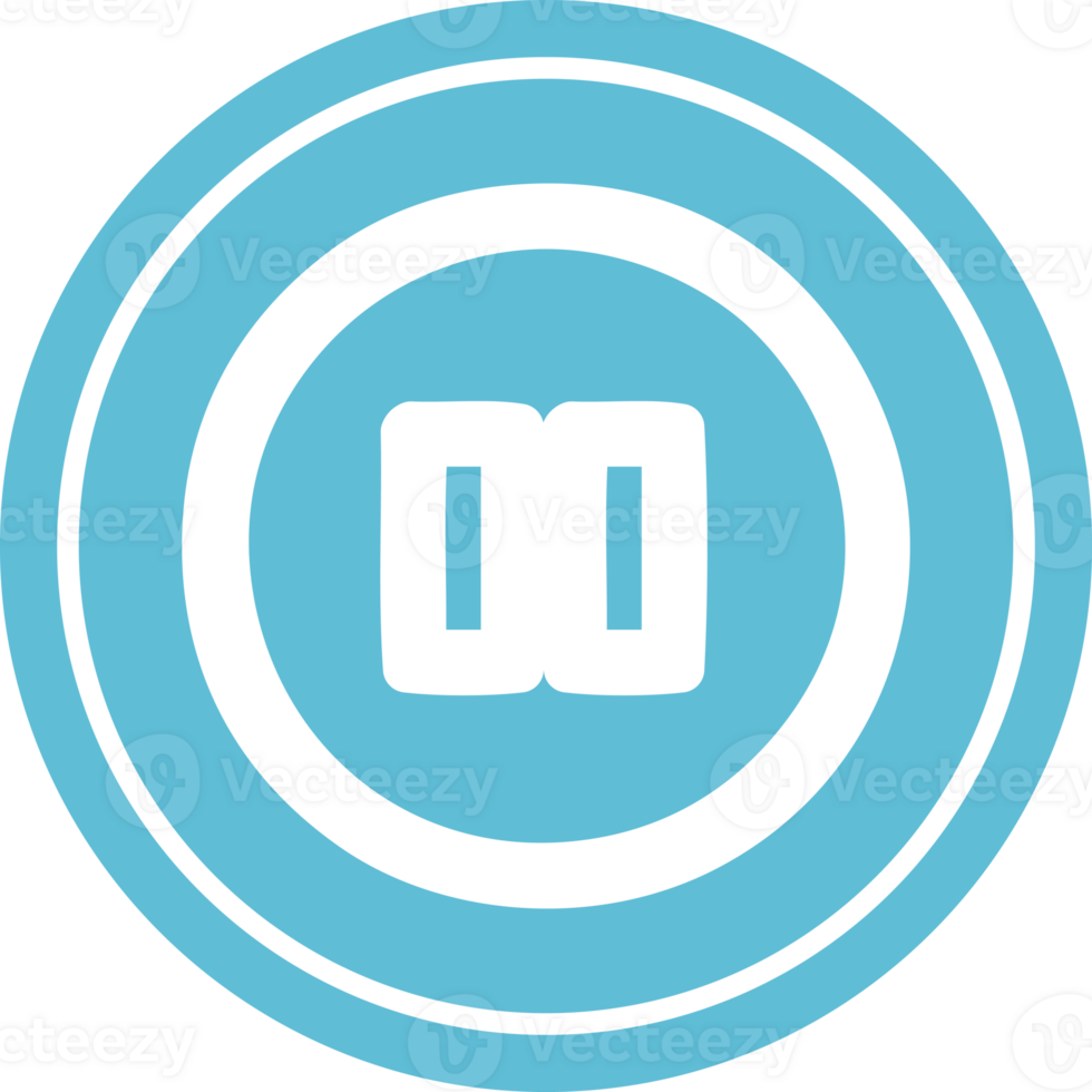 pause button circular icon symbol png