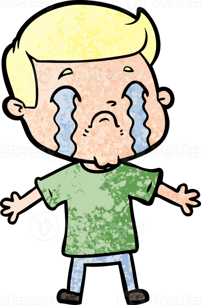 cartoon man crying png