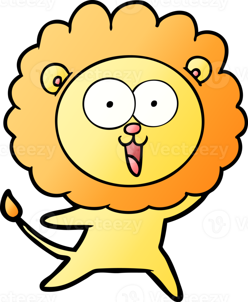 happy cartoon lion png