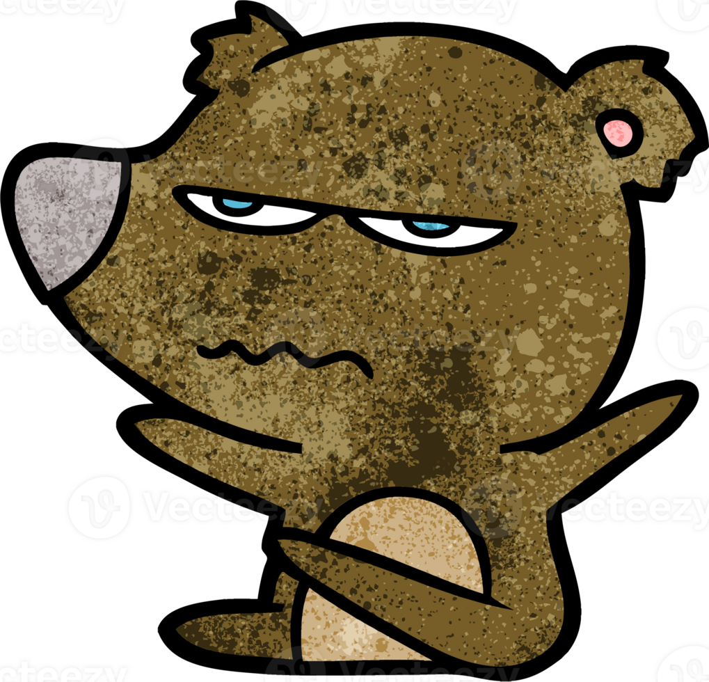 angry bear cartoon png
