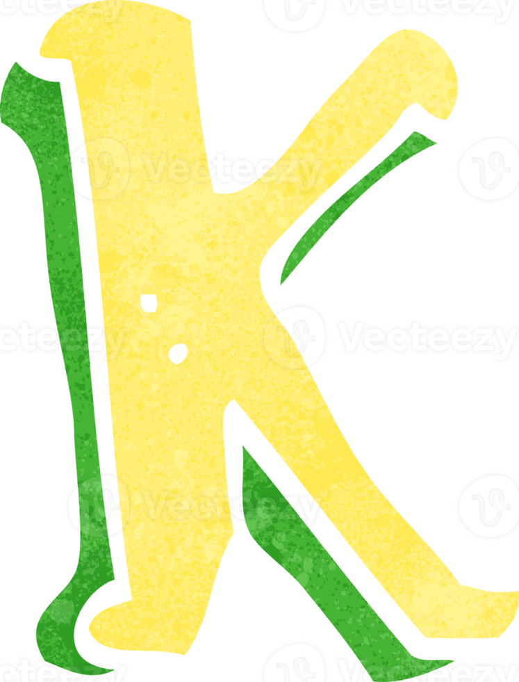 cartoon letter K png